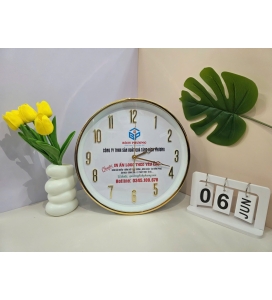 ĐỒNG HỒ TREO TƯỜNG IN LOGO THEO YÊU CẦU - GIẢI PHÁP QUÀ TẶNG HIỆU QUẢ, TIẾT KIỆM