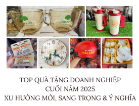 TOP QUÀ TẶNG DOANH NGHIỆP CUỐI NĂM 2025 – XU HƯỚNG MỚI, SANG TRỌNG & Ý NGHĨA