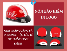 NÓN BẢO HIỂM IN LOGO - GIẢI PHÁP QUẢNG BÁ THƯƠNG HIỆU BỀN BỈ SAU MỖI HÀNH TRÌNH