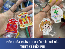 MÓC KHÓA IN ẤN THEO YÊU CẦU GIÁ SỈ - THIẾT KẾ MIỄN PHÍ