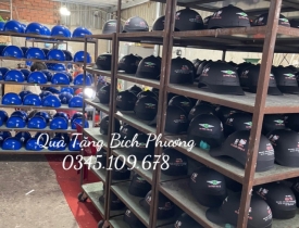 Nơi gia công nón bảo hiểm in logo làm quà tặng giá rẻ