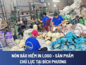 NÓN BẢO HIỂM IN LOGO - SẢN PHẨM CHỦ LỰC TẠI BÍCH PHƯƠNG