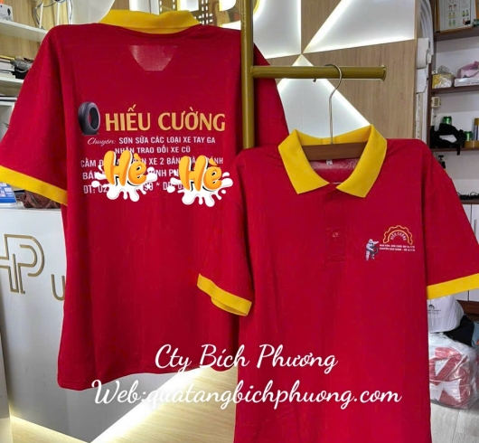 IN ÁO ĐỒNG PHỤC MÀU ĐỎ 