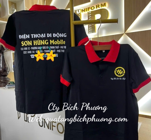 IN ÁO ĐỒNG PHỤC CỬA HÀNG ĐIỆN THOẠI 