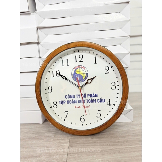 ĐỒNG HỒ TREO TƯỜNG IN LOGO THEO YÊU CẦU - GIẢI PHÁP QUÀ TẶNG HIỆU QUẢ, TIẾT KIỆM