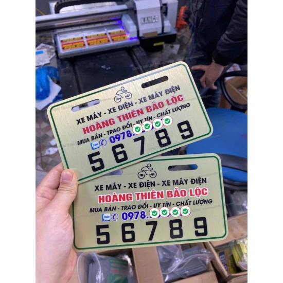 BIỂN SỐ XE ĐIỆN IN LOGO – GIẢI PHÁP QUẢNG BÁ THƯƠNG HIỆU HIỆU QUẢ TỪ QUÀ TẶNG BÍCH PHƯƠNG