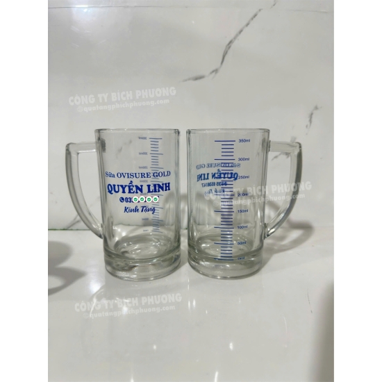 LY THỦY TINH SỮA OVISURE GOLD – SẢN PHẨM TẶNG KÈM CAO CẤP IN LOGO & THANG ĐO DUNG TÍCH
