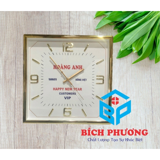 ĐỒNG HỒ TREO TƯỜNG HÌNH VUÔNG VIỀN XI