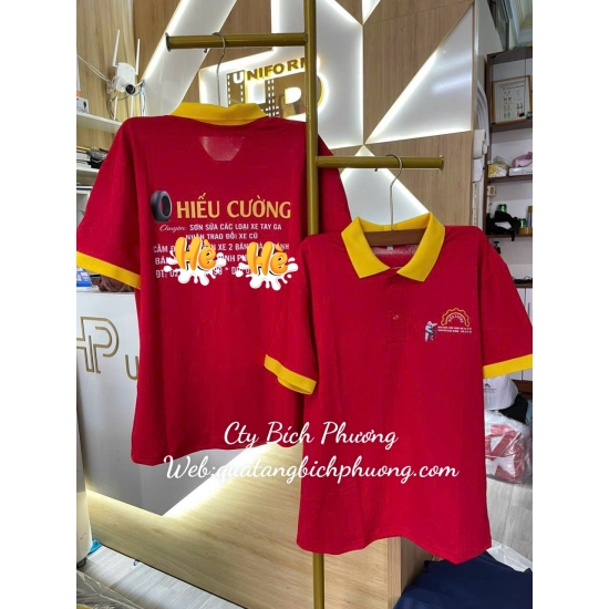 IN ÁO ĐỒNG PHỤC MÀU ĐỎ 