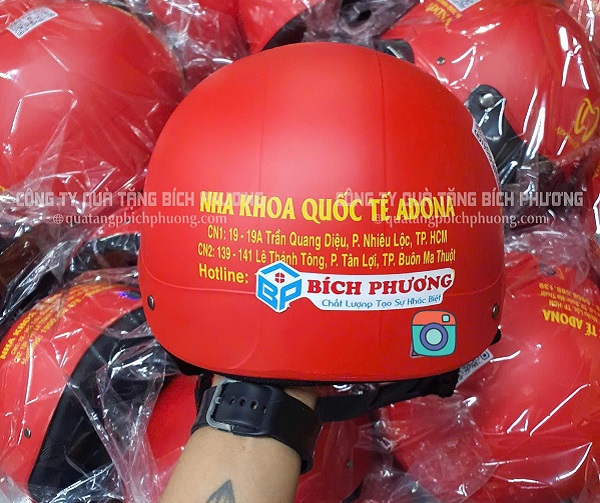 Mũ bảo hiểm in logo