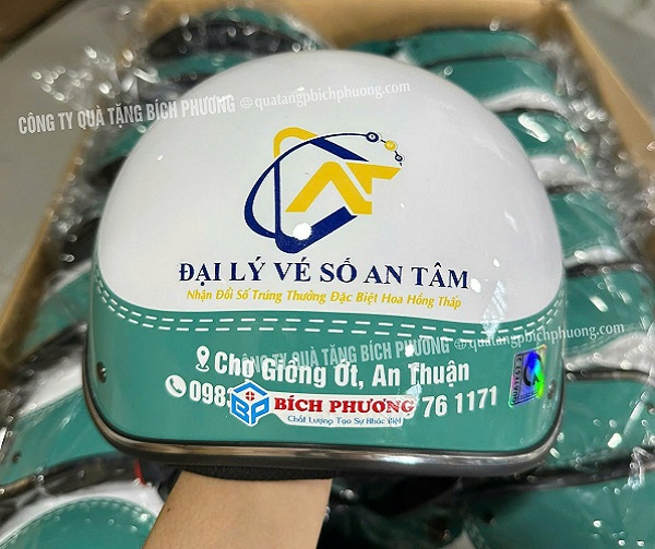 Mũ bảo hiểm in logo