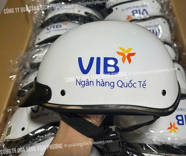 Nón bảo hiểm in logo