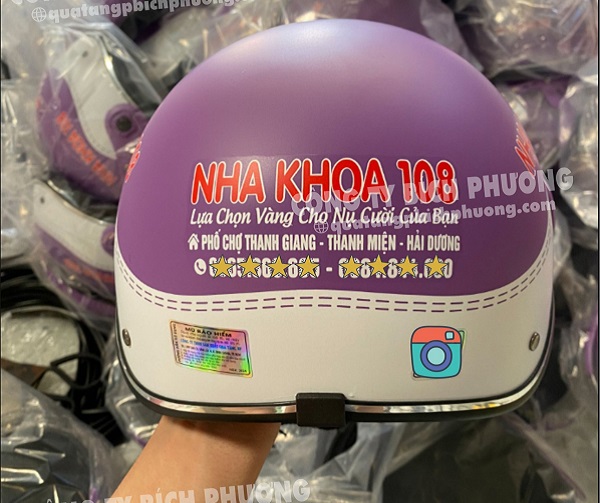 Nón bảo hiểm in logo nổi bật