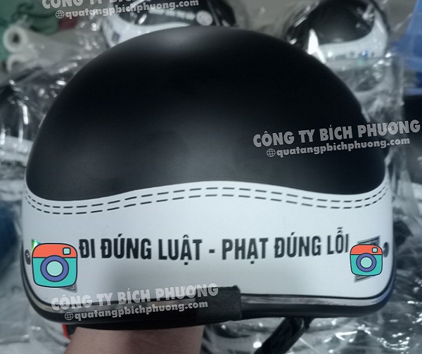 Chuyên sản xuất nón bảo hiểm in logo theo yêu cầu cho doanh nghiệp