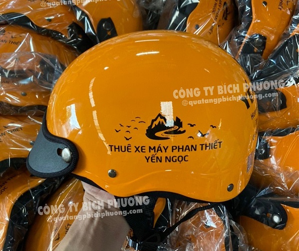 Nón bảo hiểm in logo dành cho doanh nghiệp chất lượng với giá cả phù hợp