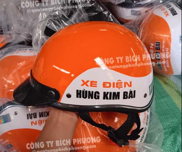 Nón bảo hiểm in logo Kon Tum