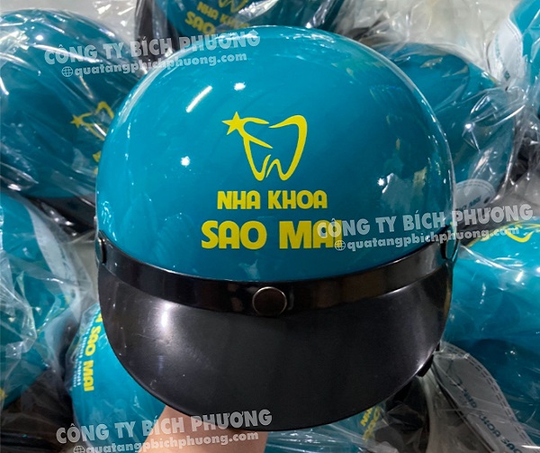 Nón bảo hiểm in logo chất lượng theo quy trình nghiệm ngặt tại Bích Phương