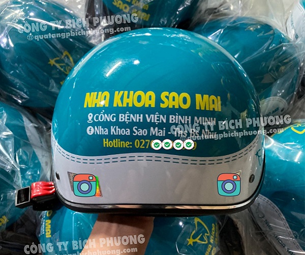 Nón bảo hiểm in logo đạt chuẩn Phú Yên