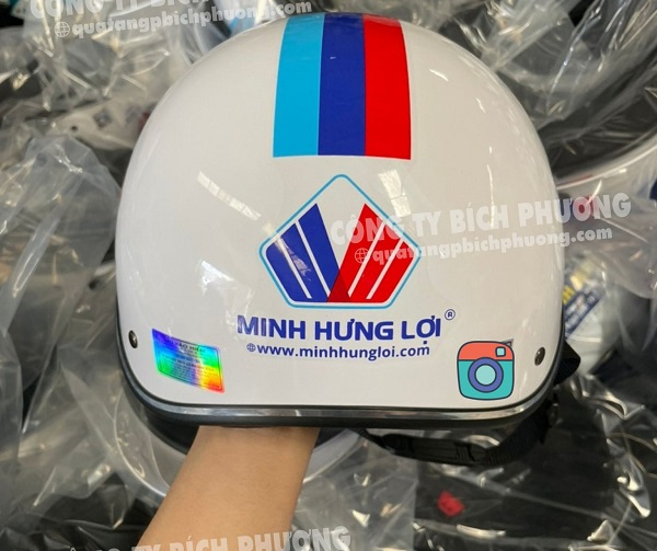 Nón bảo hiểm in logo giá rẻ