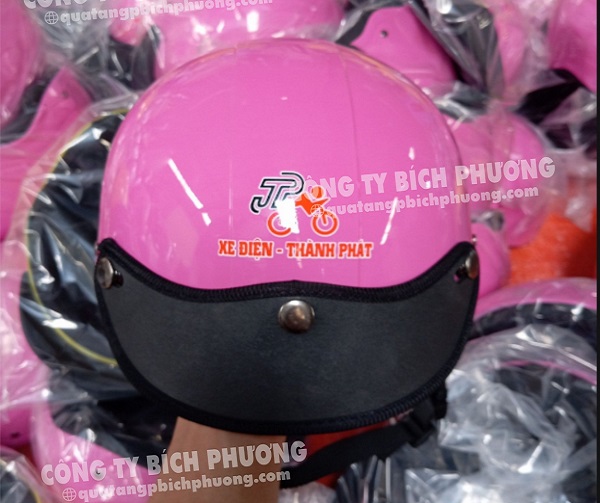 Nón bảo hiểm in logo chất lượng với giá cạnh tranh tại Bích Phương