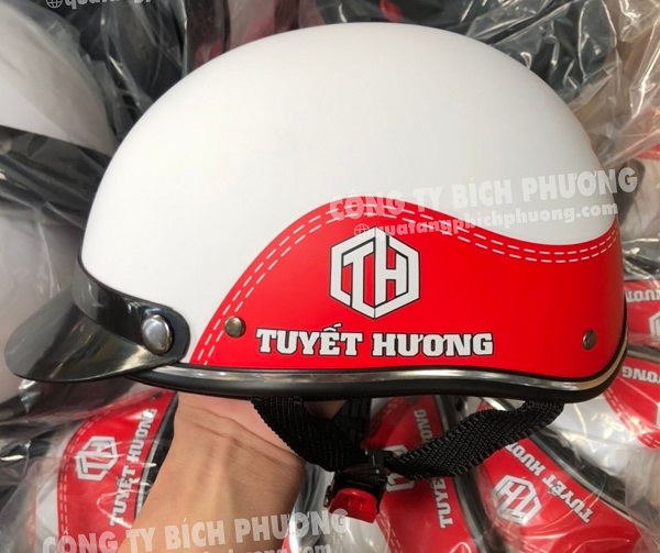 Nón bảo hiểm in logo chất lượng đạt chuẩn Sơn La