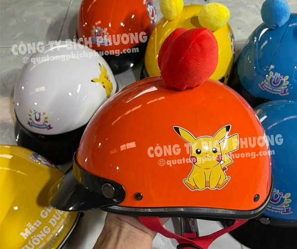 Sản xuất quà tặng nón bảo hiểm in logo cho doanh nghiệp