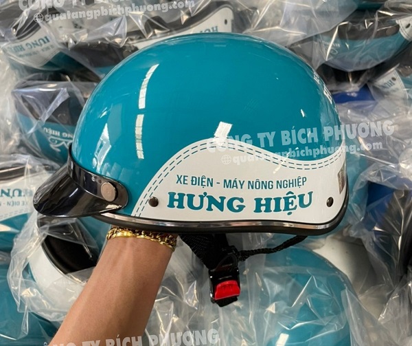 Nón bảo hiểm in logo uy tín