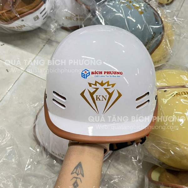 Nón bảo hiểm in logo