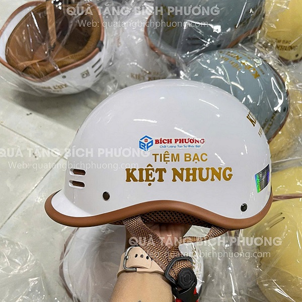 Nón bảo hiểm in logo