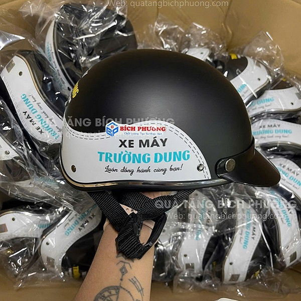 Nón bảo hiểm in logo Nón bảo hiểm in logo