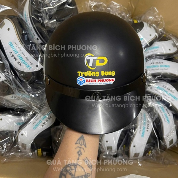 Nón bảo hiểm in logo Nón bảo hiểm in logo