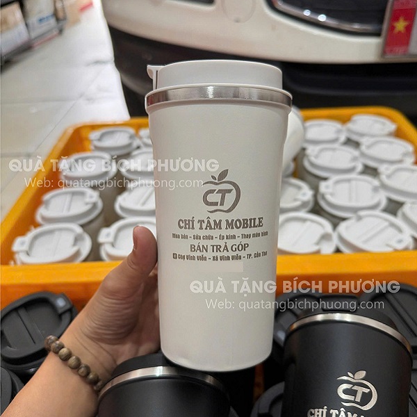 Bình giữ nhiệt in logo