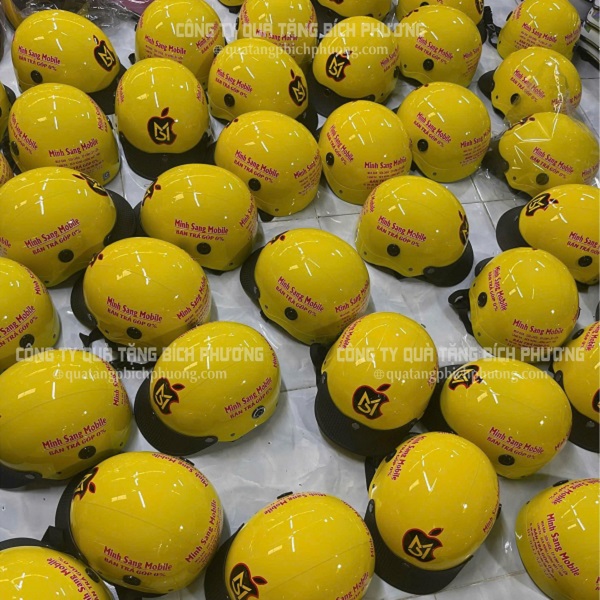 Nón bảo hiểm in logo