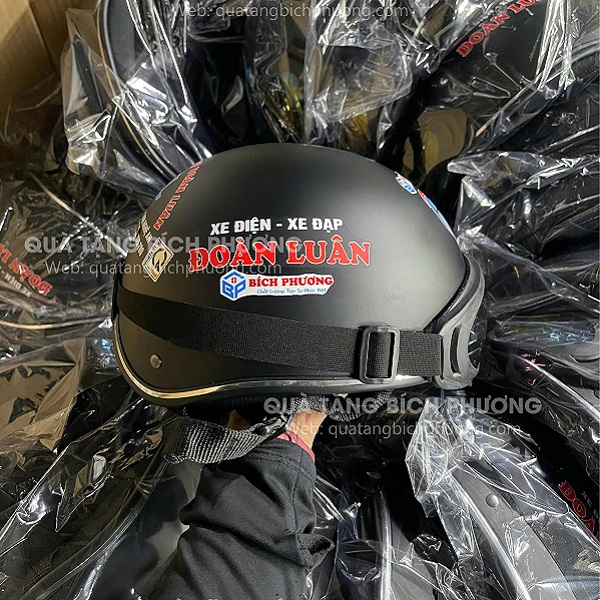 Nón bảo hiểm in logo Nón bảo hiểm in logo