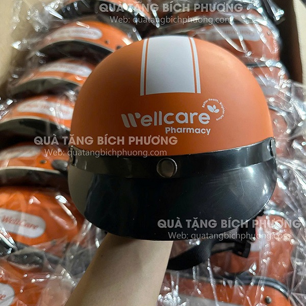 Nón bảo hiểm in logo Nón bảo hiểm in logo