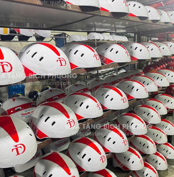 Nón bảo hiểm in logo Nón bảo hiểm in logo