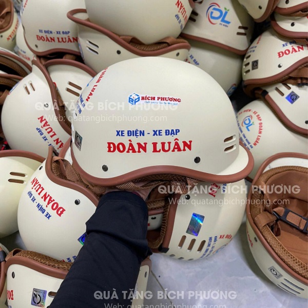 Nón bảo hiểm in logo