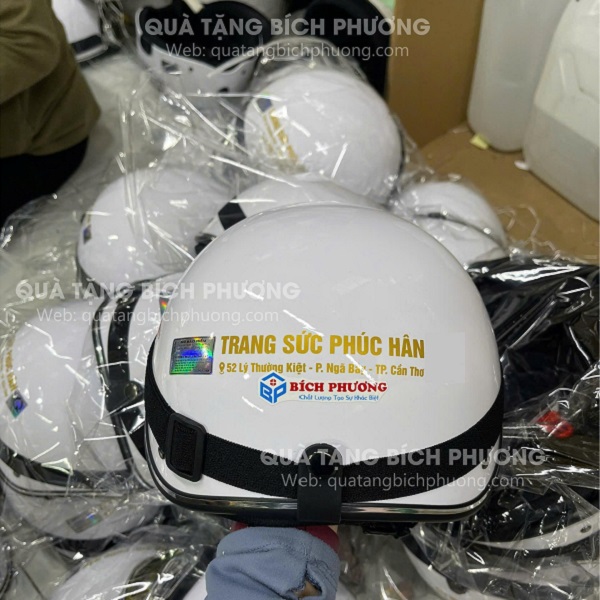 Nón bảo hiểm in logo