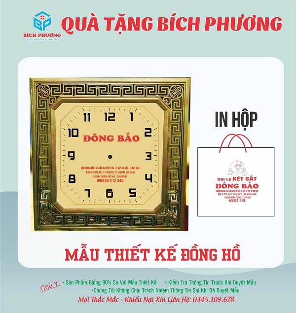 Đồng hồ in logo