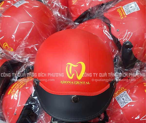 Nón bảo hiểm in logo Nón bảo hiểm in logo