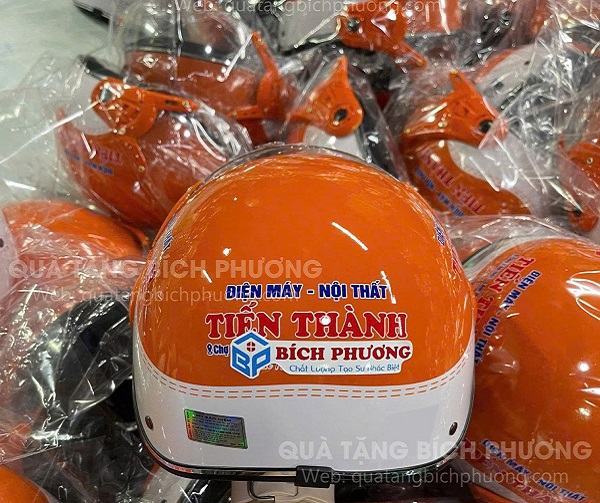 Nón bảo hiểm in logo Nón bảo hiểm in logo