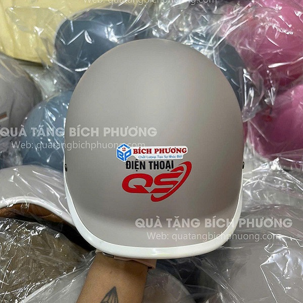 Nón bảo hiểm in logo Nón bảo hiểm in logo